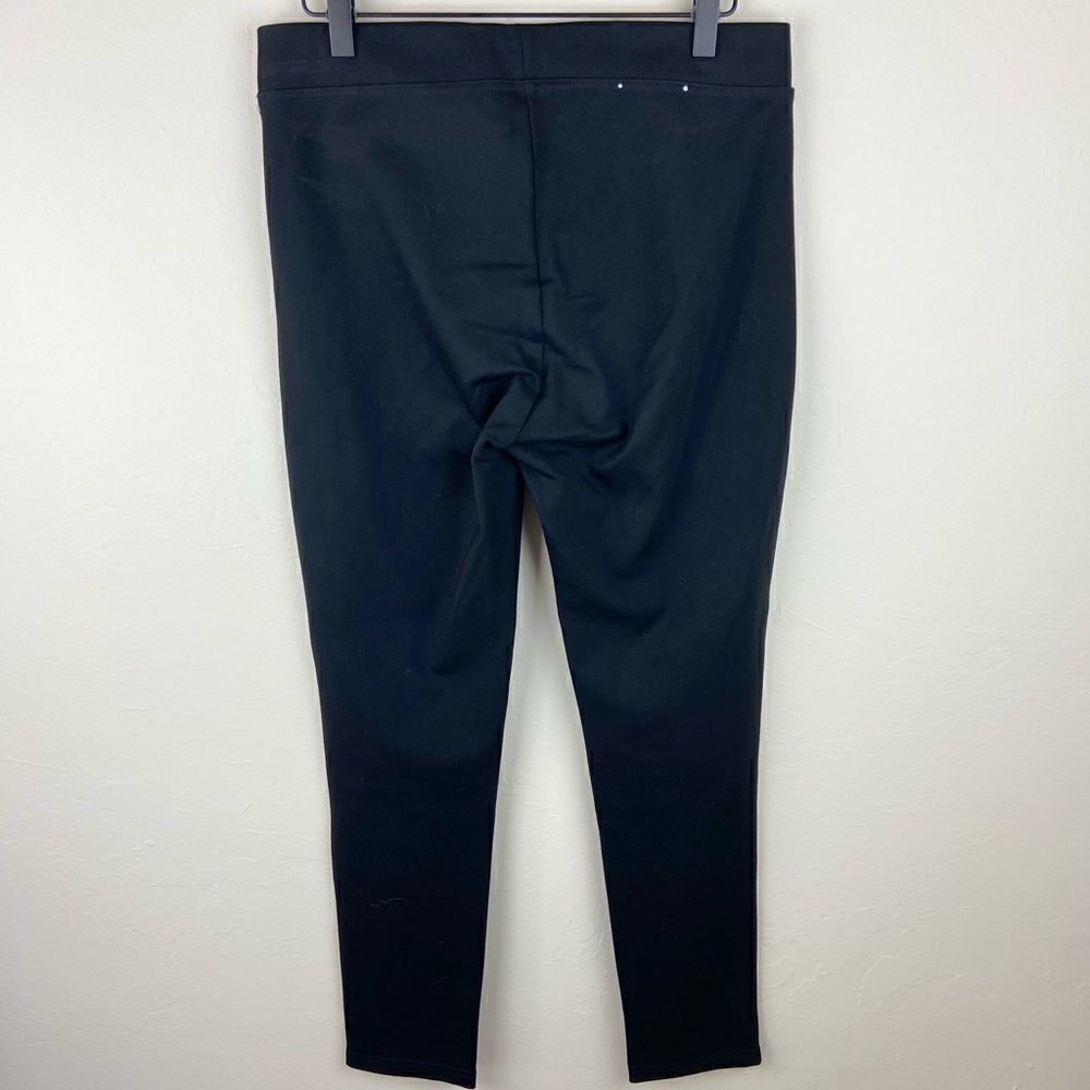 Calvin Klein Faux Leather Front Legging Pants - Picture 6 of 8